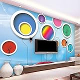 Sproud カスタム 3D 写真の壁紙 3D ステレオカラーバルーン Tv 背景の壁面装飾リビングルームの子供の部屋の壁画壁紙子供 150 Cmx 105 Cm