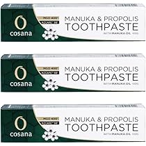 Cosana 歯磨き粉 緑 プロポリス & マヌカハニー MGO400+ 100g×3個