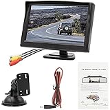 OBEST オンダッシュモニター 液晶モニター 2系統の映像入力 12V車用 バック切替可能 (5インチ)…