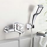 Generic B style faucet only : Bathroom Shower Faucet Bath Faucet Mixer Tap With Hand Shower Head Sho
