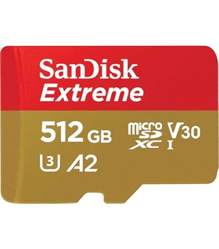 Amazon | SanDisk UHS-I Class 10 Micro SD Card, 512 GB, Compatible 