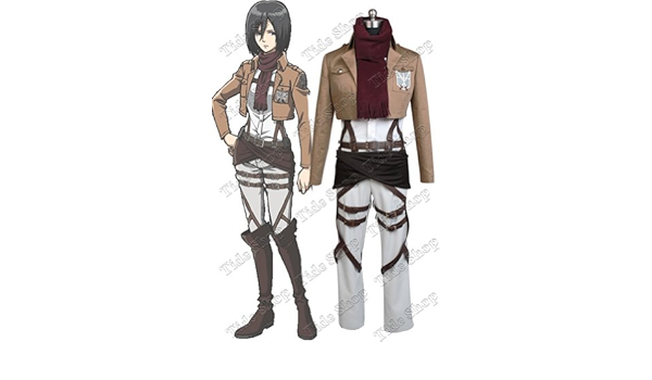 Amazon 進撃の巨人attack On Titanミカサアッカーマンコスプレコスチューム Female Medium ブラウン コスプレ 仮装 通販 Amazon 進撃の巨人attack On Titanミカサアッカーマンコスプレコスチューム Female Medium ブラウン コスプレ 仮装 通販
