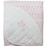 《年間定番》Babbun(バブーン)【日本製】天竺JQクマ顔ボーダーPtアフガン 85cm×85cm/ピンク NO.KK-31-2524