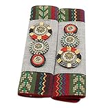 [グレー] 1ペア自動車シートベルトパッドシートベルトショルダーパッド