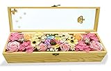 KINGZUO　バラ型 フラワーソープ　木製ギフトボックス入り　枯れない　