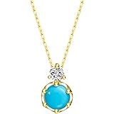 [AGVANA] 誕生石 ネックレス レディース 12ヵ月 しずくモチーフ プラチナメッキ シルバー925 アクセサリー クリスマス ホワイトデー 誕生日 母の日 プレゼント 綺麗なBOX付き
