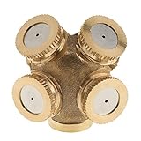 SONONIA 　　2個　お買い得！　真鍮　1/2インチ　DN15　庭園　菜園　草　芝生　スプレー　ノズル　灌漑　スプリンクラー　4ヘッド