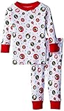 新しいJammiesベビー女の子有機パジャマレトロクリスマス カラー: レッド