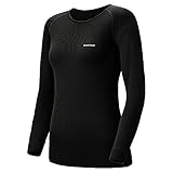 (モンベル)mont-bell ジオライン EXP.ラウンドネックシャツ Women's 1107171 ブラック(BK) S
