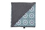 La Millou - Baby/Toddler Blanket - Cotton - Minky (28 x 32in) (Mosaic-Grey) by La Millou