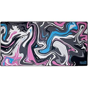 The Mousepad Company マウスパッドカンパニー Strata_Liquidコレクション XXLサイズ (Pink&Blue&Black)