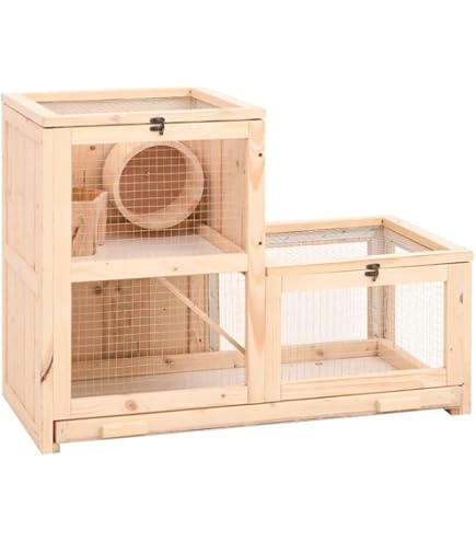 Amazon | ZXM小動物・爬虫類用ペットケージ 木製無垢材 前面アクリル板