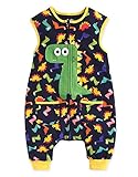 [VaenaitBaby]キッズ赤ちゃん寝袋着るベビー布団寝袋 毛布100％コットンパジャマBuddy Dino Sleep S