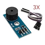 ランフィー　Arduino 用 3枚入 3.3-5 v パッシブ ブザー アラーム モジュール