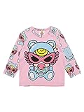 (マイファーストヒステリック) MY FIRST HYSTERIC SWEETY TEDDY MINI総柄 ラグラン切替長袖Tシャツ 90cm ピンク
