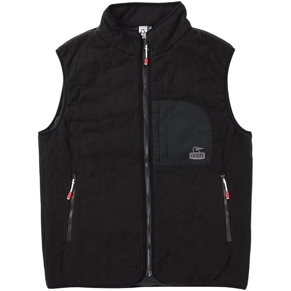 Amazon.co.jp: CHUMS Men's Booby Stitch Fleece Vest, S : Clothing
