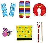 ラヴィギフト6点セットベルトカバー ブルー レインボー タコ 昆虫B 腹巻イエロースター ホルダーレインボー lv-g09‐19