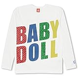 ベビードール 柄ロゴロンT 大人 男女兼用 L ホワイト