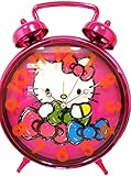 Hello KittyジャンボツインベルピンククロックAge 8 +