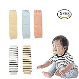 icekon 5パックLittle Walk Baby Knee Socks幼児用膝ソックスレッグウォーマーベビー膝パッド0 – 24ヶ月