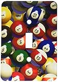 3dRose lsp_962_1 Billiard Balls Pool - Single Toggle Switch