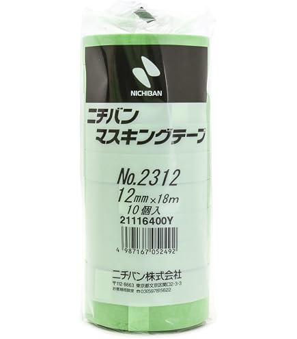 Amazon.co.jp: ニチバン No.2312 マスキングテープ(車両用) 15mm×18M