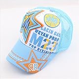 Rush.C ファッション 小物 帽子 キャップ帽子 キッズ ジュニア ブルー イエロー ライトブルー 【Rush.Cオリジナルハンカチセット】 B100 (ライトブルー)