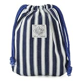 OCEAN＆GROUND オーシャンアンドグラウンド 巾着袋 小 BLUE BLUE ヒッコリー