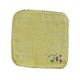 ミニハンカチ 手書き風プリント刺繍(トリ)