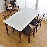 タンスのゲン 【ダイニングテーブル ＋ チェア セット 4点】 4人用 135cm 天然木 ダイニングセット モダン 北欧 4人掛け ファブリックブラック 11719212 02