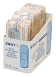 North by Honeywell 016459B Adhesive Bandage, Blue, Woven, metal detectable, 1-Inch x 3-Inch, 100 per