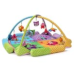 サンフラワー（SUNFLOWER） ベビージム・プレイマット　赤ちゃんのおもちゃ　インテリア・デコレーション　ベビー&マタニティ　大きいサイズ　男女兼用　デラックスジム　ピンク　クジャクちゃん　動物の