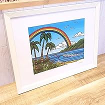 (最終値段)ヘザーブラウン　アート　絵　anuenue ハワイアン Heather Brown Art Japan ヘザーブラウン Ku'uipo's Print