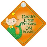 DLP013 Daddy's Little Princess On Board Car Sign New Baby / Child Gift / Present / Baby Shower Surpr