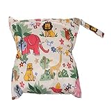 ノーブランド品 2個　防水　赤ちゃん　ジッパー　おむつ袋　ウェット　ドライ　水泳　収納　トート　バッグ　マザーズバッグ　3色選べる - ＃1