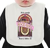 It's Only Rock & Roll But I Like It Slogan ネクタイを有する有機ビブ Medium