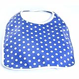Infantissima Laminated Toddler Bib, Dot Royal Blue by Infantissima
