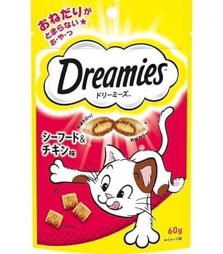 ドリーミーズかつお味５０個　フォロー・おまとめ割引済み Amazon | 【セット販売】ドリーミーズ かつお味 60g×3コ | マース