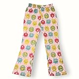 可愛いプリントのフレアパンツ、後ろのパッチポケットがポイント 　TZPT001 ダンボールニット　ベビー 女の子 男の子 子供服　お土産　ご出産祝い お誕生日　プレゼント キッズ パンツ プリント フ