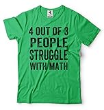[Silk Road Tees] メンズ おかしい数学Tシャツスクールシャツ数学教師おかしいシャツ Sサイズ 緑
