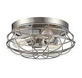 Savoy House 6-8074-15-SN Scout 15 Inch Flush Mount [並行輸入品]