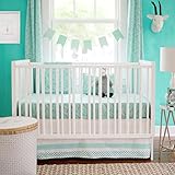 New Arrivals 2 Piece Crib Bed Set, Zebra Parade in Mint by New Arrivals