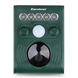 Excelvan 動物撃退器 超音波 LED ソーラー式 PIRセンサー 犬 猫 害鳥 ネズミ駆除 GH-191B