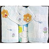 ( サカキバラメグミ / うさぎととり ) ベビーギフト ( ブルー ) ( 676-0284r )