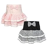 (ブラック/90cm)ベビー服 女の子 スカート ボトム Dolly Ribbon ドーリーリボン ギンガムチェック柄 リボン 段フリル レース ウエストゴム 女児 ベビー