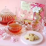 クッキー 桜ほうじ茶 セット ギフト 国産 ハーバリウムセット 贈り物 フラワーギフト 記念日 誕生日 プレゼント 女性 大切な人 Flow