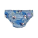 再利用可能な水泳おむつヨシキリザメ6-12 Mths (Bambino Mio) (x 6) - Bambino Mio Reusable Swim Nappy Blue Shark 6-12 Mth