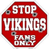 スマートブロンドVikingsファンのみメタルノベルティOctagon Stop Sign bs-211