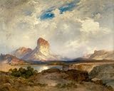 ' Thomas Moran, Castle Rock、グリーン川、ワイオミング、1915 '油絵、16 x 20インチ/41 x 51 cm、完璧な効果キャンバスに印刷、このレプリカアートDecor