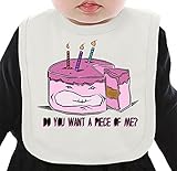 You Want A Piece Of Me? ネクタイを有する有機ビブ Medium